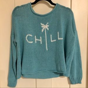 Crop knit sweater
